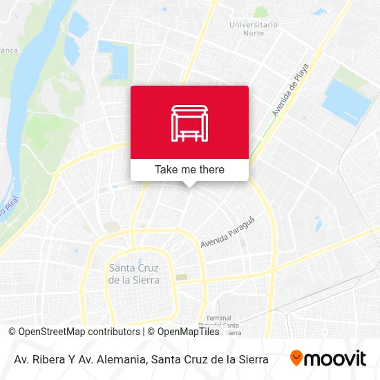 Mapa de Av. Ribera Y Av. Alemania
