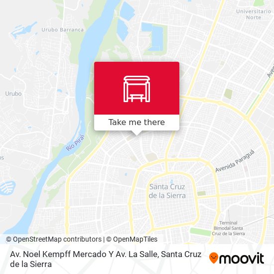 Av. Noel Kempff Mercado Y Av. La Salle map