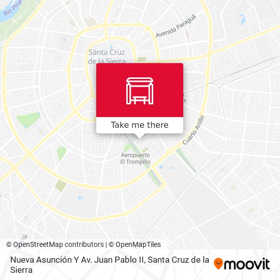 Nueva Asunción Y Av. Juan Pablo II map