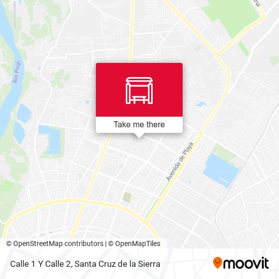 Mapa de Calle 1 Y Calle 2