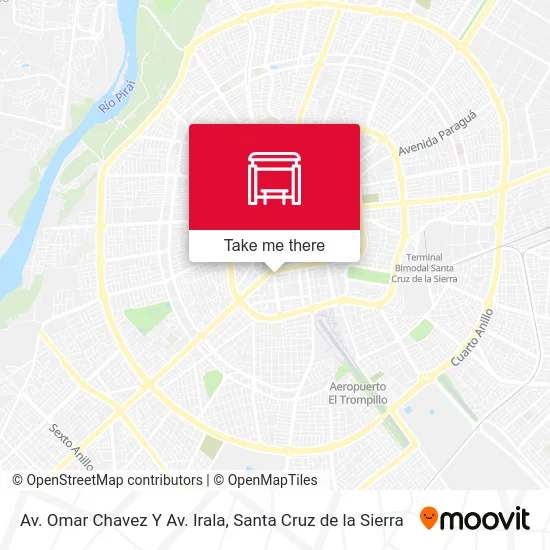 Av. Omar Chavez Y Av. Irala map