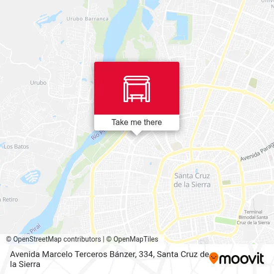 Mapa de Avenida Marcelo Terceros Bánzer, 334
