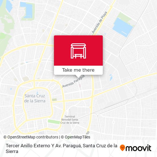 Tercer Anillo Externo Y Av. Paraguá map