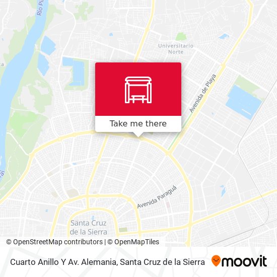 Mapa de Cuarto Anillo Y Av. Alemania