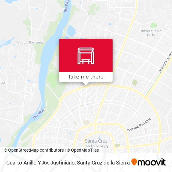 Cuarto Anillo Y Av. Justiniano map