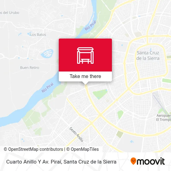 Mapa de Cuarto Anillo Y Av. Piraí