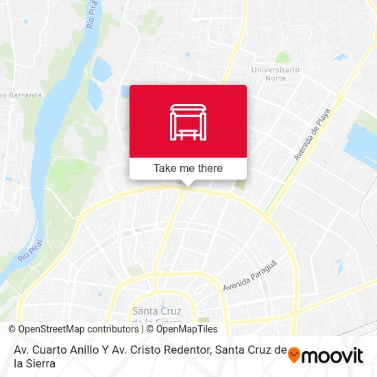Mapa de Av. Cuarto Anillo Y Av. Cristo Redentor