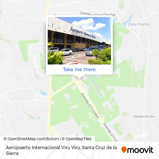 Aeropuerto Internacional Viru Viru map