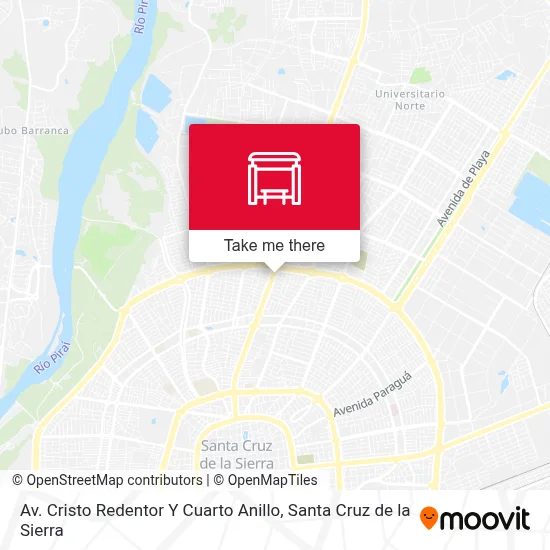 Mapa de Av. Cristo Redentor Y Cuarto Anillo