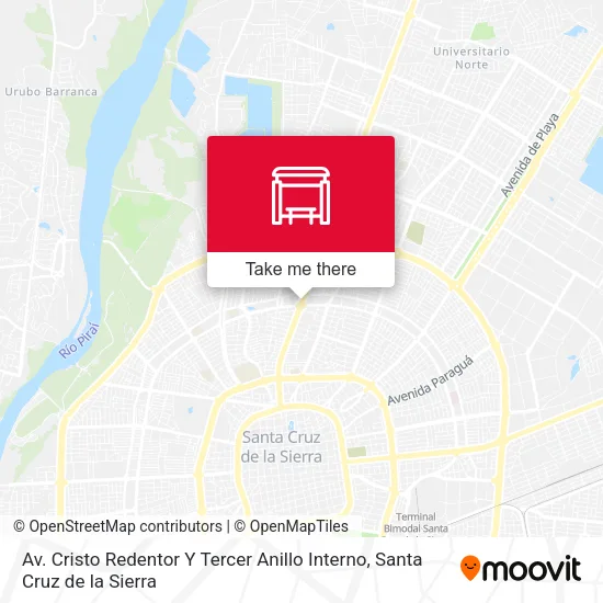 Mapa de Av. Cristo Redentor Y Tercer Anillo Interno