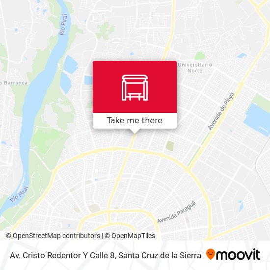 Av. Cristo Redentor Y Calle 8 map