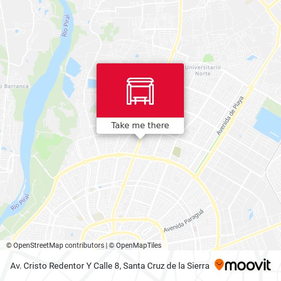 Mapa de Av. Cristo Redentor Y Calle 8