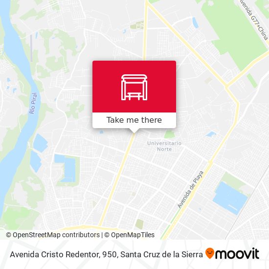 Avenida Cristo Redentor, 950 map