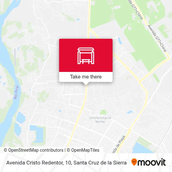 Mapa de Avenida Cristo Redentor, 10
