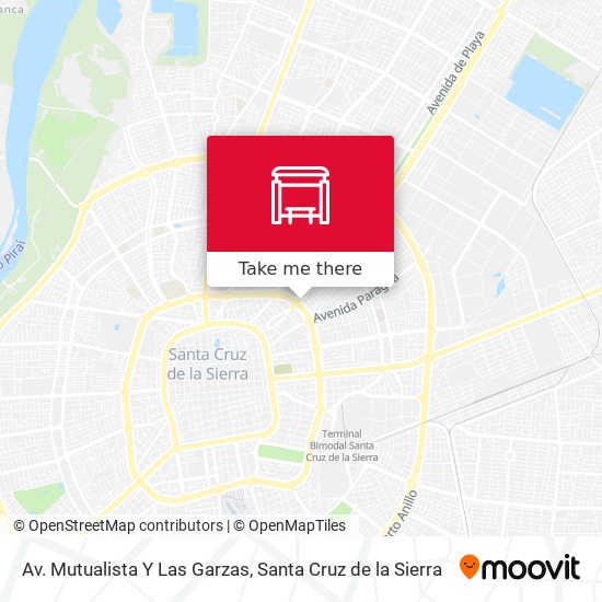 Av. Mutualista Y Las Garzas map