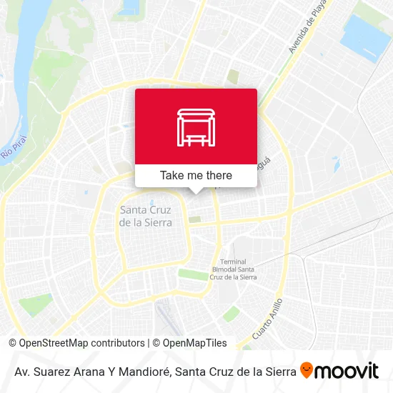 Mapa de Av. Suarez Arana Y Mandioré