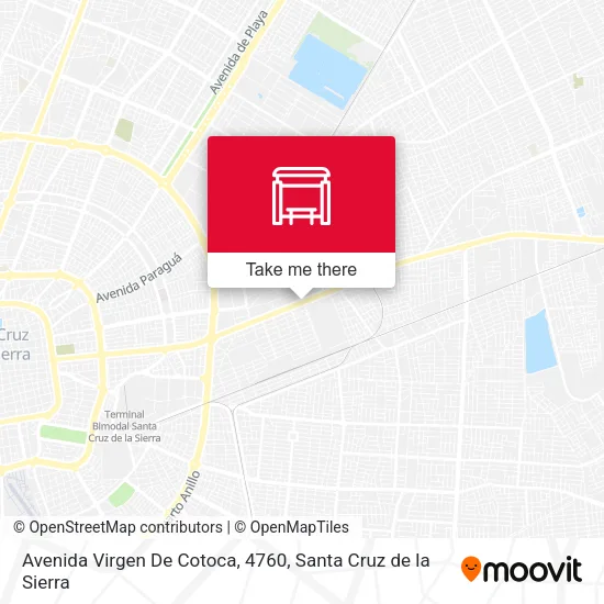 Mapa de Avenida Virgen De Cotoca, 4760