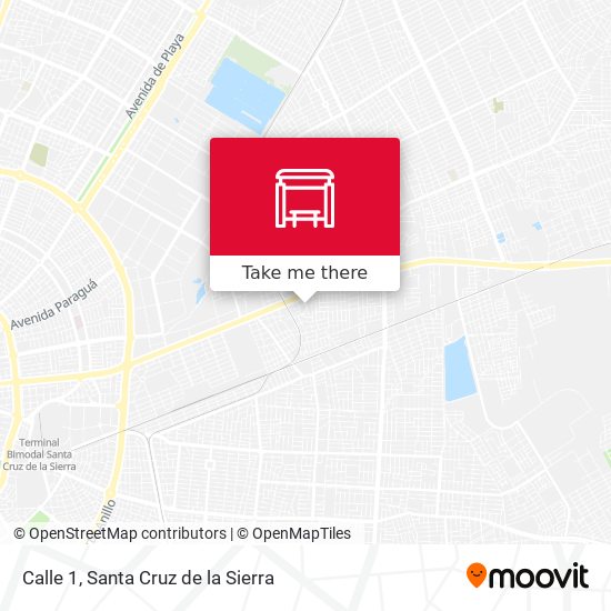 Calle 1 map