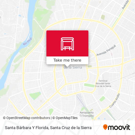 Santa Bárbara Y Florida map