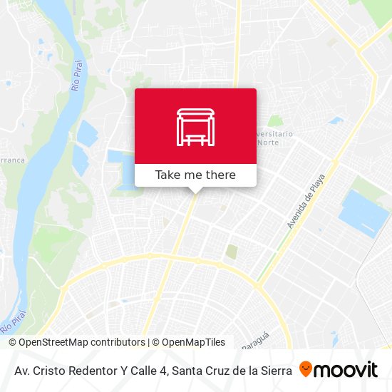 Mapa de Av. Cristo Redentor Y Calle 4