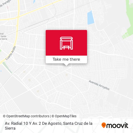 Mapa de Av. Radial 10 Y Av. 2 De Agosto