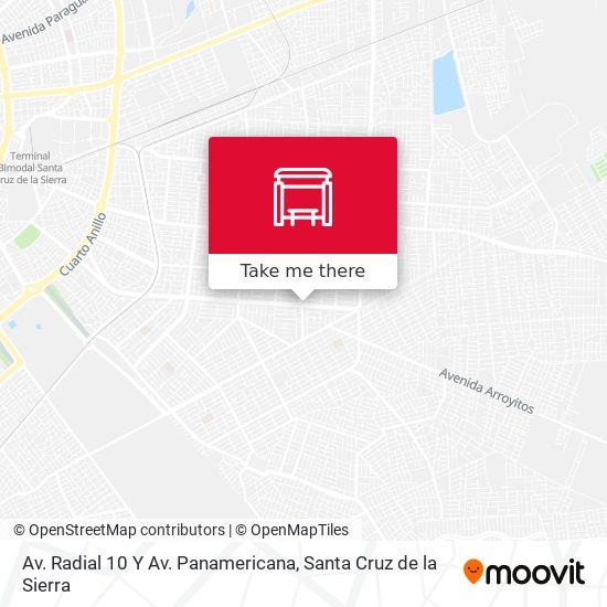 Av. Radial 10 Y Av. Panamericana map