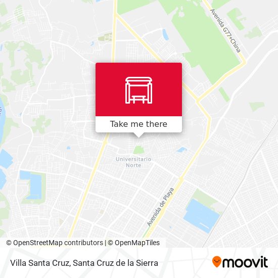 Villa Santa Cruz map