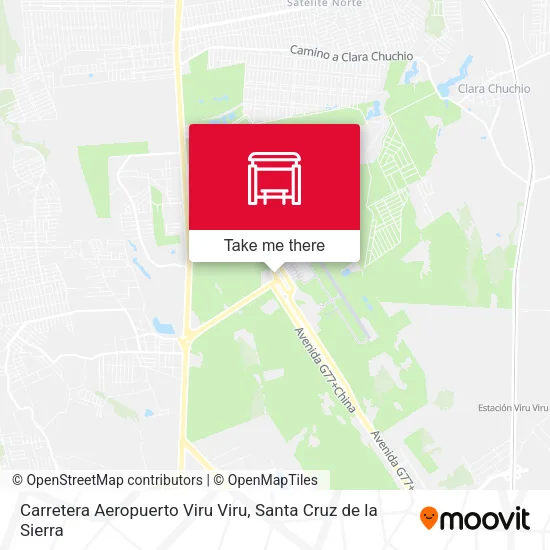Mapa de Carretera Aeropuerto Viru Viru