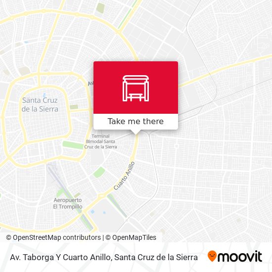 Av. Taborga Y Cuarto Anillo map