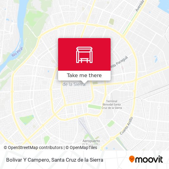 Bolívar Y Campero map