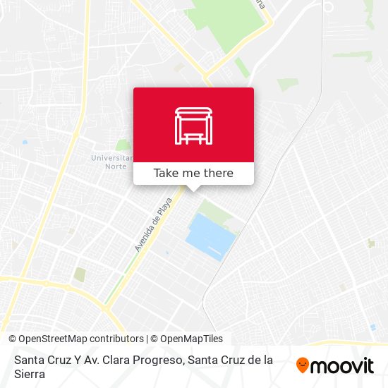 Santa Cruz Y Av. Clara Progreso map