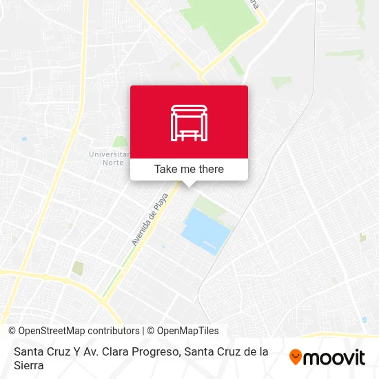 Santa Cruz Y Av. Clara Progreso map