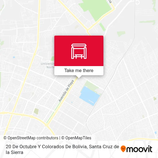 Mapa de 20 De Octubre Y Colorados De Bolivia