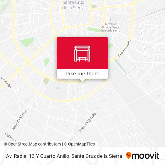 Av. Radial 13 Y Cuarto Anillo map