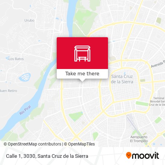 Calle 1, 3030 map