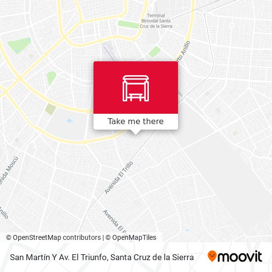 San Martín Y Av. El Triunfo map