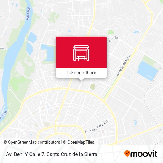 Mapa de Av. Beni Y Calle 7
