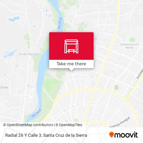 Radial 26 Y Calle 3 map