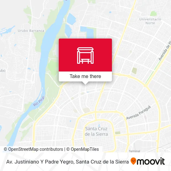 Mapa de Av. Justiniano Y Padre Yegro