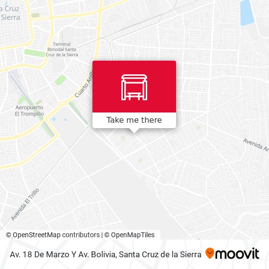 Mapa de Av. 18 De Marzo Y Av. Bolivia