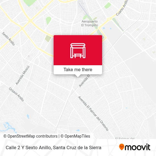 Mapa de Calle 2 Y Sexto Anillo