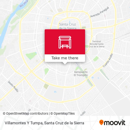 Villamontes Y Tumpa map
