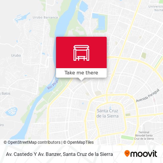 Av. Castedo Y Av. Banzer map