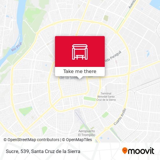 Sucre, 539 map