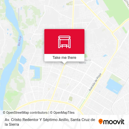 Mapa de Av. Cristo Redentor Y Séptimo Anillo