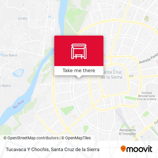 Tucavaca Y Chochís map