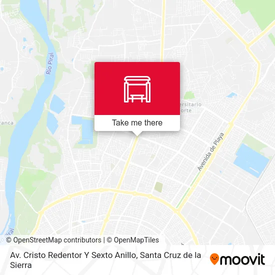 Mapa de Av. Cristo Redentor Y Sexto Anillo