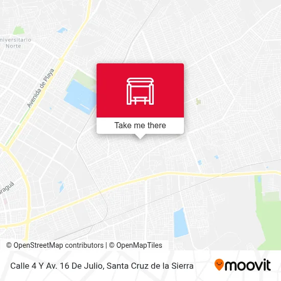 Mapa de Calle 4 Y Av. 16 De Julio