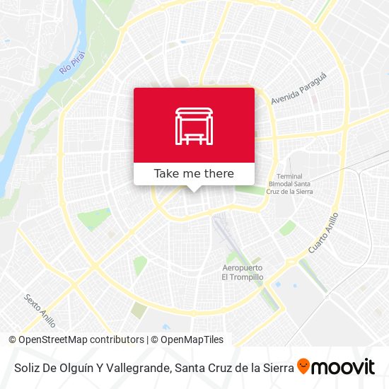 Soliz De Olguín Y Vallegrande map