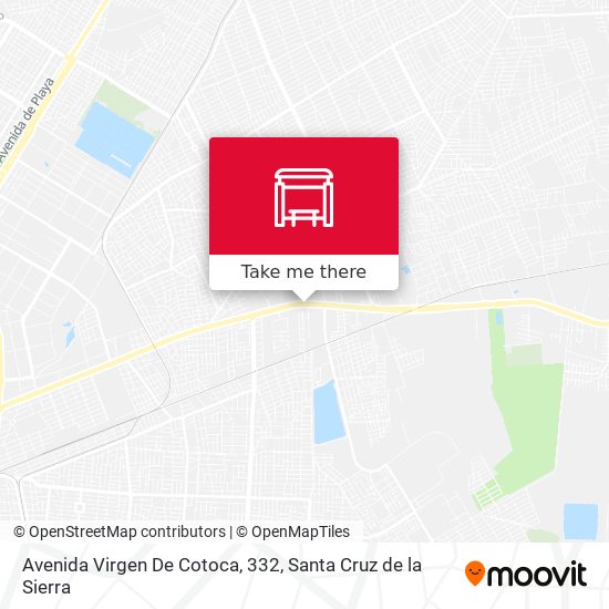 Avenida Virgen De Cotoca, 332 map